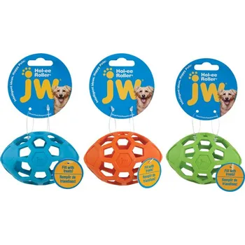 Hračka pro psa JW Hol-EE Roller Rugby míč - mix barev - 10 cm Small