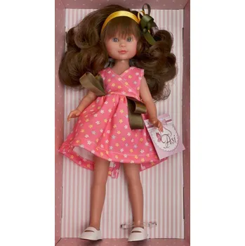 Panenka Realistická panenka CELIA - růžové šaty od firmy ASIVIL ze Španělska (Velikost 30 cm)