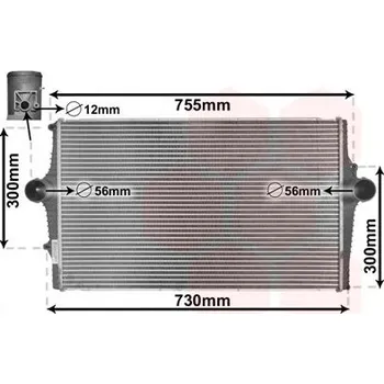 Chladič motoru Chladič turba VAN WEZEL 59004137