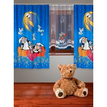 Dekorativní polštářek Závěs Křemílek a Vochomůrka spí - 140 x 180 cm