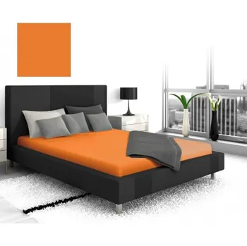 Prostěradlo Prostěradlo jersey pomerančová 44 - 160 x 200 cm atyp