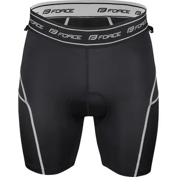 Cyklistické kalhoty Vložka vnitřní FORCE pro MTB kraťasy, černá