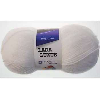 Příze Lada Luxus 57076 – brilantní bílá