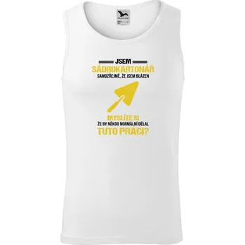 Pánské tílko Pánské tílko Malfini Core Samozřejmě, že jsem blázen - sádrokartonář