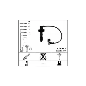 Zapalovací kabel Sada kabelů pro zapalování NGK RC-VL1305 - VOLVO
