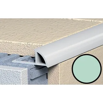 ukončovací lišta Lišta ukončovací 10/250 oblá, plast, světle zelená