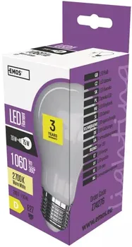 Žárovka EMOS LED Filament A60 7,6W E27 2700K