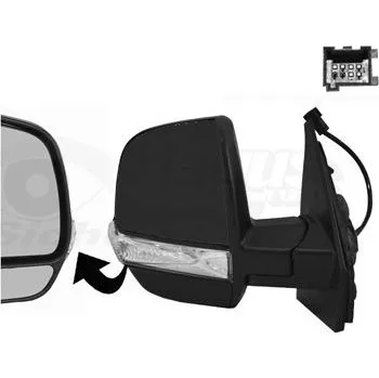 Auto zrcátko Vnější zpětné zrcátko VAN WEZEL 1638814