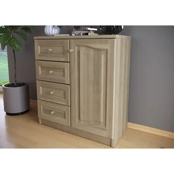 Komoda Nábytek Rovder Dubová komoda Vanesa, Rovder Výběr moření: Bezbarvý Lak, Druh dřeva: Dubový masiv