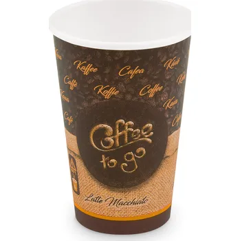 Jednorázové nádobí Papírový kelímek Coffee to go 330ml ML / 50ks (pr.80mm)