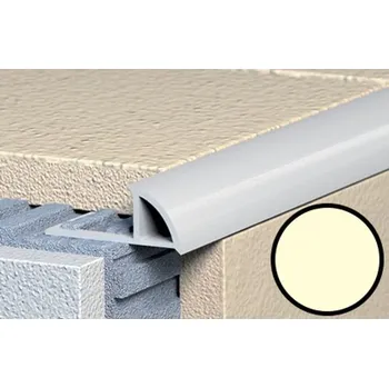 ukončovací lišta Lišta ukončovací 10/250 oblá, plast, slonová kost