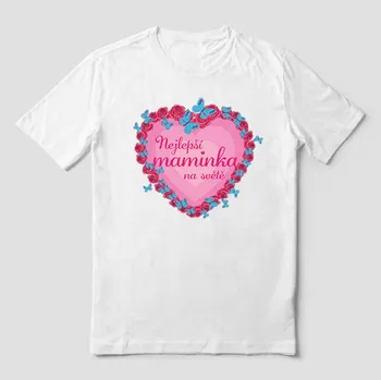 Pánské tričko Hütermann Triko s potiskem nejlepší maminka na světě!