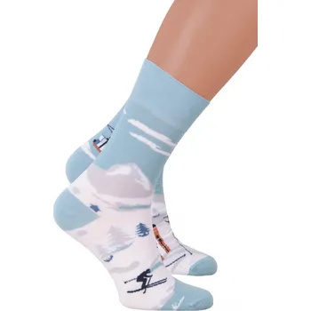 Pánské ponožky Pánské klasické ponožky 079/053 MORE tyrkys světlá