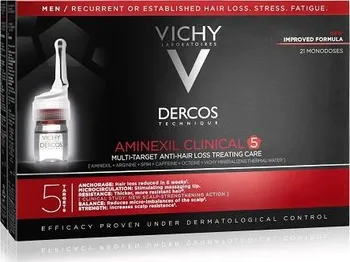 Přípravek proti padání vlasů Vichy Dercos Aminexil Clinical 5 komplexní péče proti vypadávání vlasů pro muže