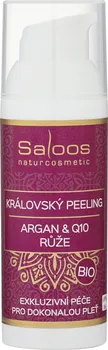 Pleťový peeling Saloos Argan & Q10 BIO královský peeling růže 50 ml