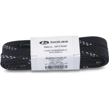 Tkaničky do bot BOTAS tkaničky hokej PHX 12-B HOKEJ EXTRA černé 310cm
