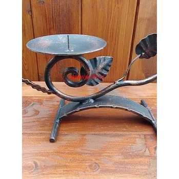 Svícen Kovový svícen Stolní růže velká