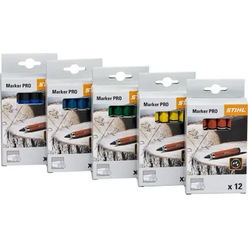 Značkovací křídy STIHL Marker PRO - (12ks) Modrá