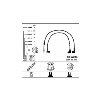 Zapalovací kabel Sada kabelů pro zapalování NGK RC-VW903 - ŠKODA, VW