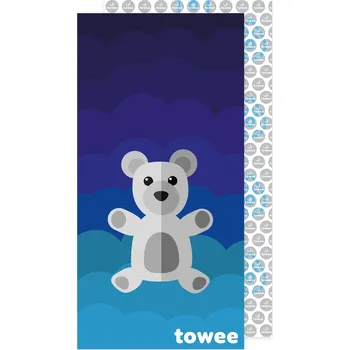 Dětská rychleschnoucí osuška Teddy Bear modrá