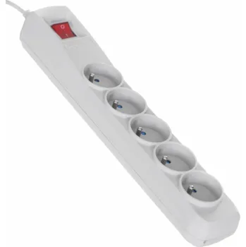 Prodlužovací kabel Activejet ACP-5GN 3M SZ napájecí prodlužovačka 5 AC zásuvky / AC zásuvek Vnitřní Šedá