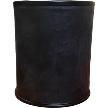 Odpadkový koš Pokojový koš celokovový s koženkou 7l, grafit