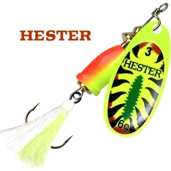 Nástraha Hester Fishing rotační třpytka Bell Fly Fire Shark W Green/White velikost: 3/6 g