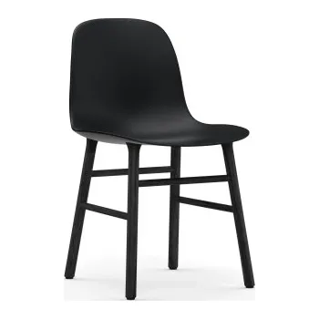 Jídelní židle Form Chair Black Oak černá