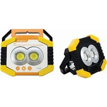 Svítilna lampa pracovní LED COB 2W/180lm s boční svítilnou 1W 60lm, 3*AA (nejsou součástí) 82714