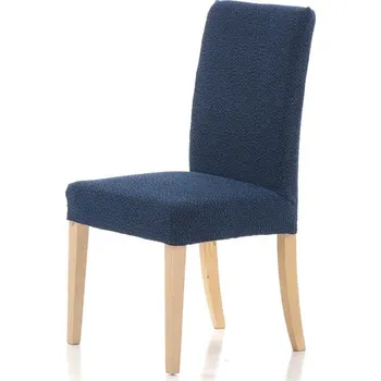 Potah na židli Potah elastický na celou židli, komplet 2 ks Petra, modrá