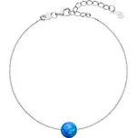 Evolution Group Půvabný náramek s modrým syntetickým opálem 13019.3 blue + 2 měsíce na vrácení zboží