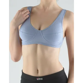 Podprsenka Gina Podprsenka sportovní jednobarevná 97017P ocelová S
