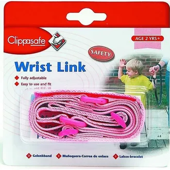 Dětská zábrana CLIPPASAFE Vodítko na ruku pro dítě, pink