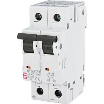 Jistič Jistič ETI ETIMAT 10 DC 2p C 20A 6kA 002138717
