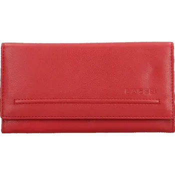 Peněženka Lagen kožená dámská peněženka červená V-25E/GK