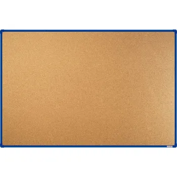 Korková nástěnka boardOK s modrým rámem 1800x1200 + doprava zdarma