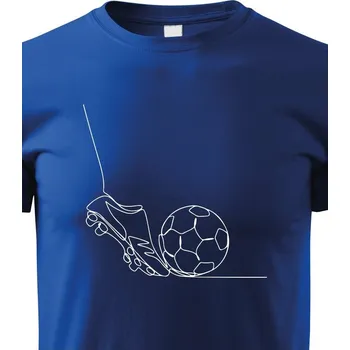 Chlapecké tričko Dětské tričko - Fotbal linka, Barva Modrá, Velikost 146 cm/10 roků, Canvas Dětské tričko Bezvatriko.cz 1566 - DTF/DTG