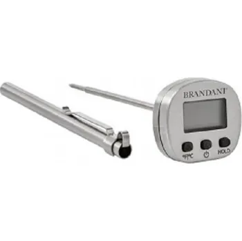 Vařečka Profesionální nerezový digitální teploměr na maso 16 cm Medicea BRANDANI (barva - nerez)