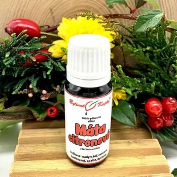 Nachlazení, nadýmání, stres-Máta citronová 100% přírodní olej
