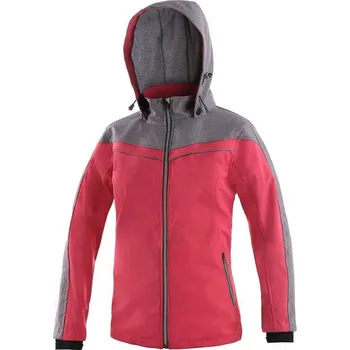 Dámská softshellová bunda CXS Monroe růžová/šedá