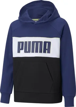 Chlapecká mikina PUMA Alpha Hoodie 58589212 tmavě modrá
