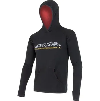 Pánská mikina Sensor Merino Wool 330 Multistretch Hory mikina černá S