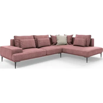 Pohovka Růžová rozkládací rohová pohovka Interieurs 86 Liege, pravý roh ID_1412699