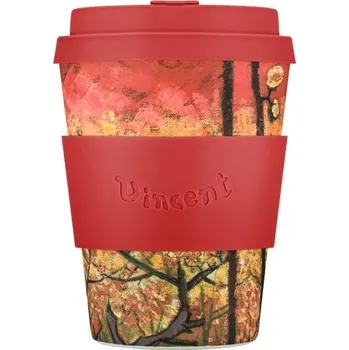 Termohrnek Ecoffee cup "Van Gogh Flowering Plum Orchard" 340ml (Kelímek z dřevovlákniny)