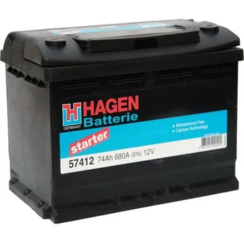 Autobaterie Hagen 57412 12V 74Ah 680A
