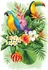Puzzle Wooden City Tropičtí ptáci 300 dílků