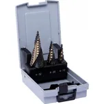 Sada stupňovitých vrtáků 3 díly HSS TiN-TiAIN XT36003