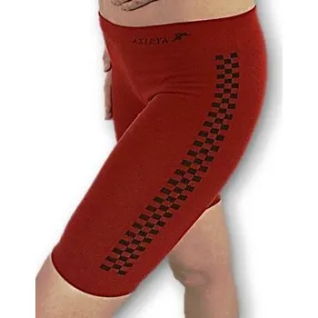 Dámské kraťasy AXIRYA - Bezešvé sportovní krátké legíny - shorts - červená+černá/L/XL