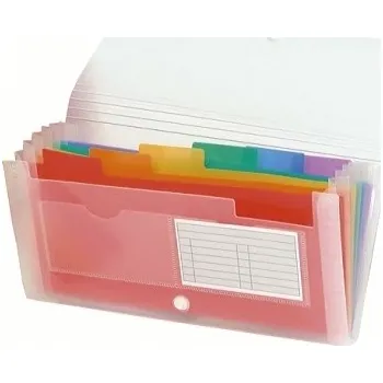 Aktovka na dokumenty Crystal Exacompta, 260 x 140 mm, PP, transparentní