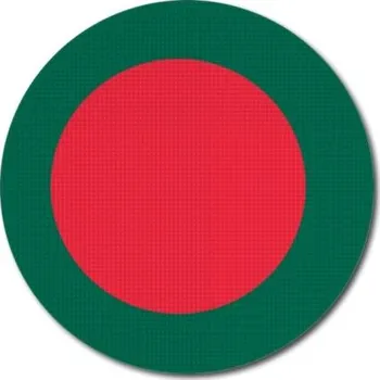 Vlajka Pelisport Bangladéšská vlajka kulatá tisk ø 45 mm